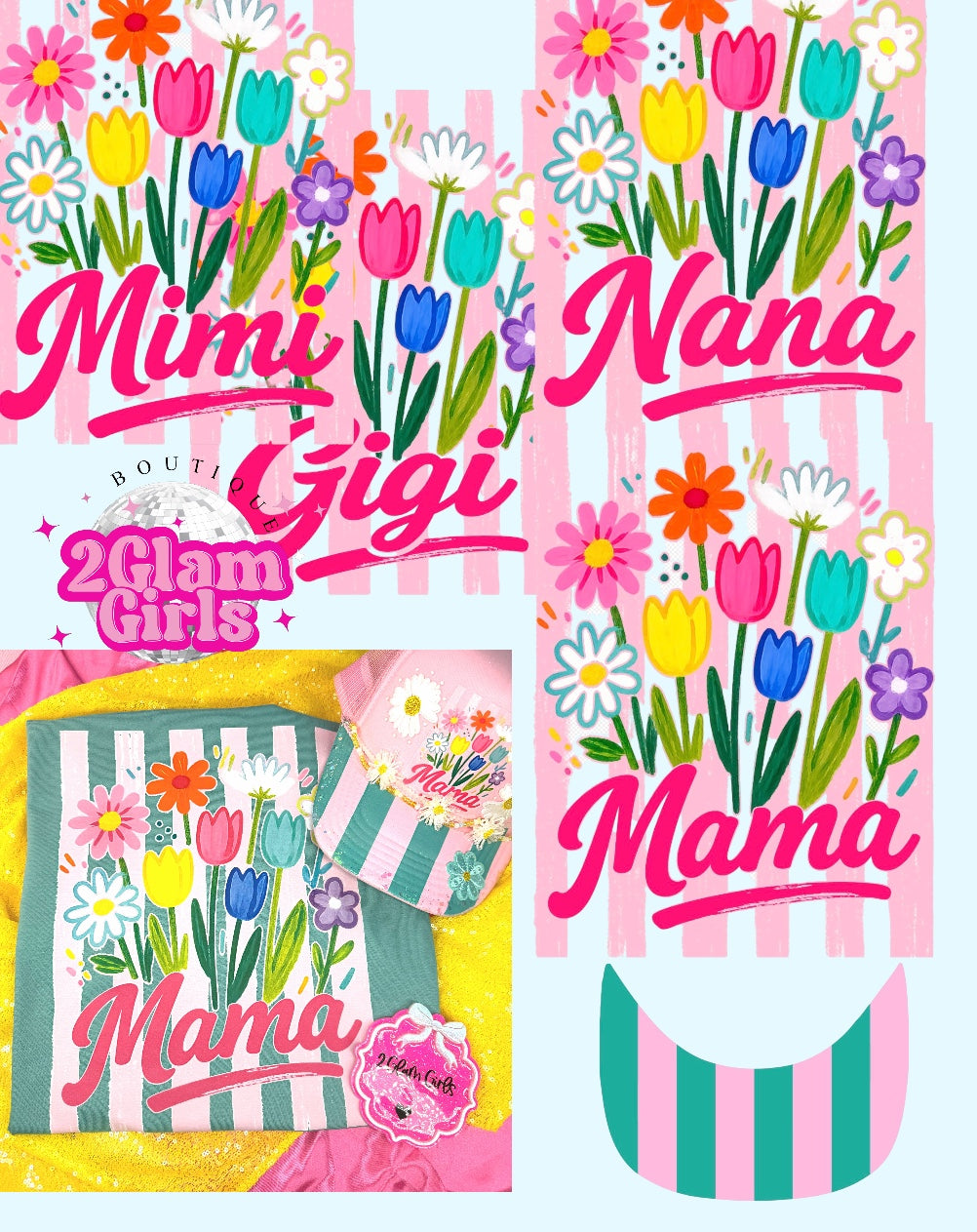 Mothers Day DTF prints