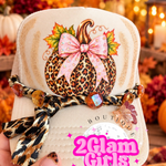 Leopard Pumpkin with Bow