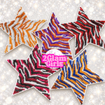 Zebra Sequin Stars
