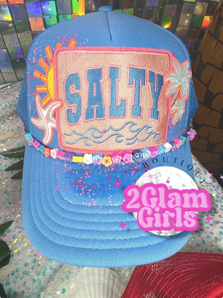 Trucker Hat Patch ~ Salty patch ~ glitter patch