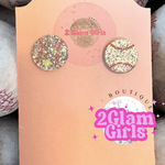 Sports stud Earrings ~ Resin Glitter Stud earrings ~ Soccer Earrings ~ Baseball Earrings ~ Softball Earrings ~ Volleyball Earrings