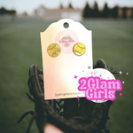 Sports stud Earrings ~ Resin Glitter Stud earrings ~ Soccer Earrings ~ Baseball Earrings ~ Softball Earrings ~ Volleyball Earrings