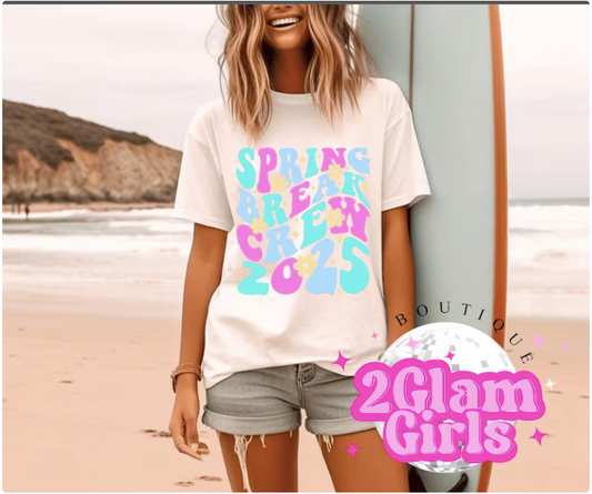 DTF Print Ready to press ~ Spring Break Crew 2025 ~ Spring Break print