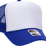 royal white royal trucker hat