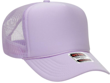 lavender trucker hat