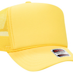 All yellow trucker hat