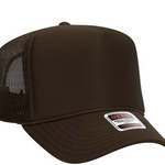 All brown trucker hat
