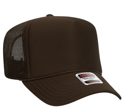 All brown trucker hat