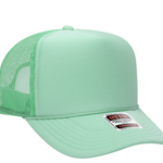 all mint trucker hat