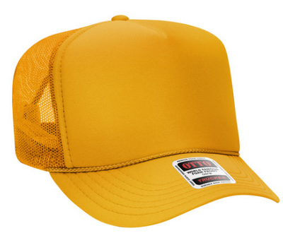 mustard yellow trucker hat