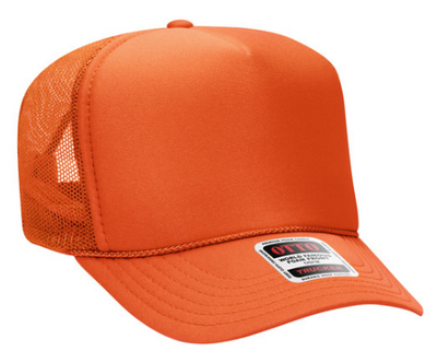 orange trucker hat