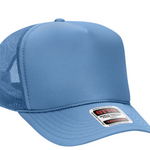 Columbia blue trucker hat