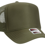 olive green trucker hat