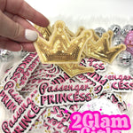 Trucker Patch Hat ~ Gold Sequin Crown