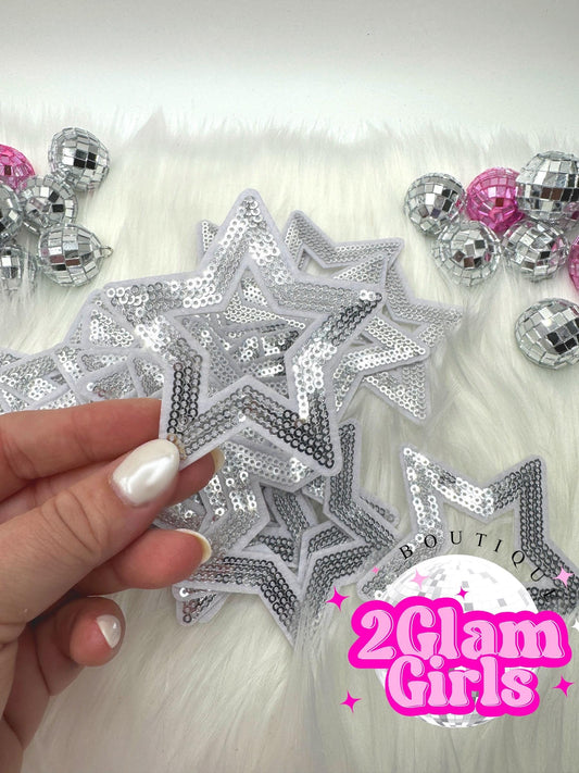 Trucker patch Hat ~ gold and silver stars