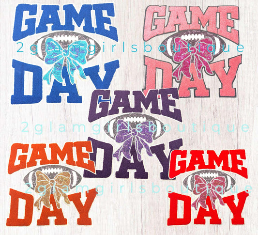 Game Day Shirt Patches ~ Game Day Shirt Iron on patch ~ In 5 colors ~ Game Day