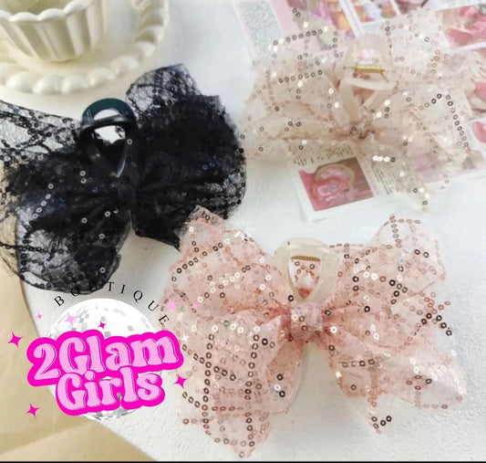 Sequin Large Claw Hair Clips ~ Claw Clips ~ Sparkle Claw Clips