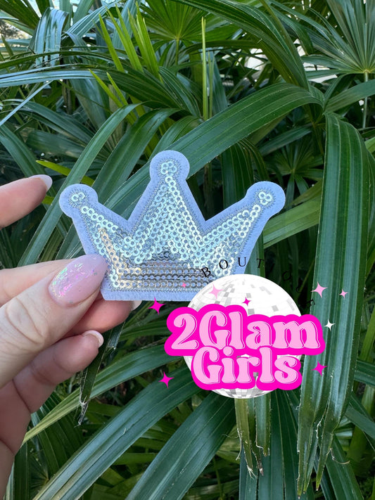 Trucker Patch Hat ~ Gold Sequin Crown