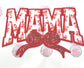 Mama Floral Shirt Patch~ Large Mama shirt iron on patch ~ sequin bow shirt patch