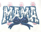 Mama Floral Shirt Patch~ Large Mama shirt iron on patch ~ sequin bow shirt patch