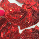 Sequin Red Glitter Lips ~ Sparkle Red Lips 👄