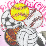 Sports sequin patches