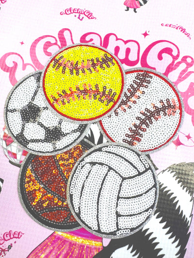 Sports sequin patches