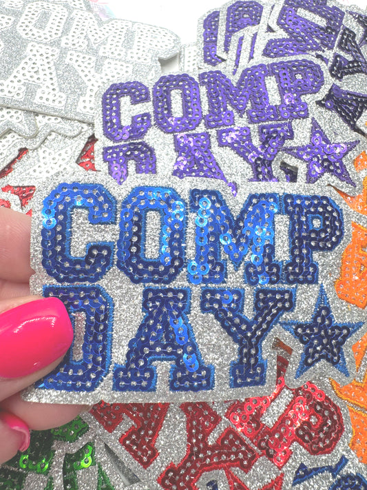 Comp Cheer ~ Glitter and Sequins Cheer Patch