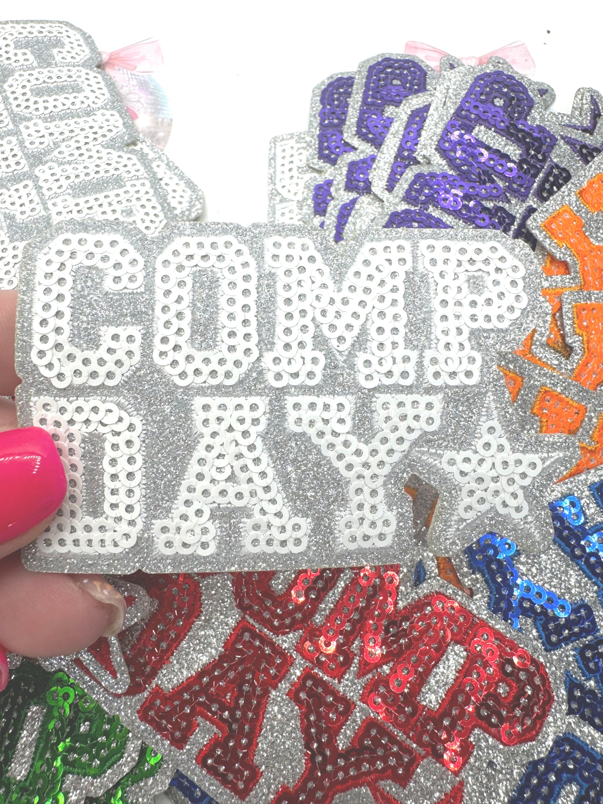 Comp Cheer ~ Glitter and Sequins Cheer Patch