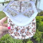 Football and Bow Trucker Hat