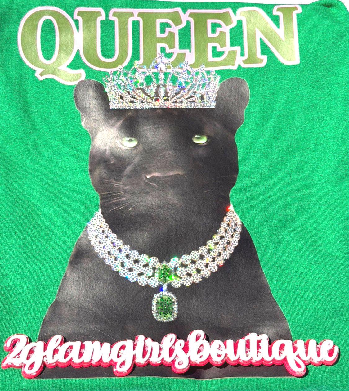 Queen Screenprint with Spangles