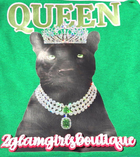 Queen Screenprint with Spangles