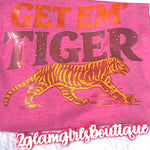 Get Em Tiger Screenprint with Spangles