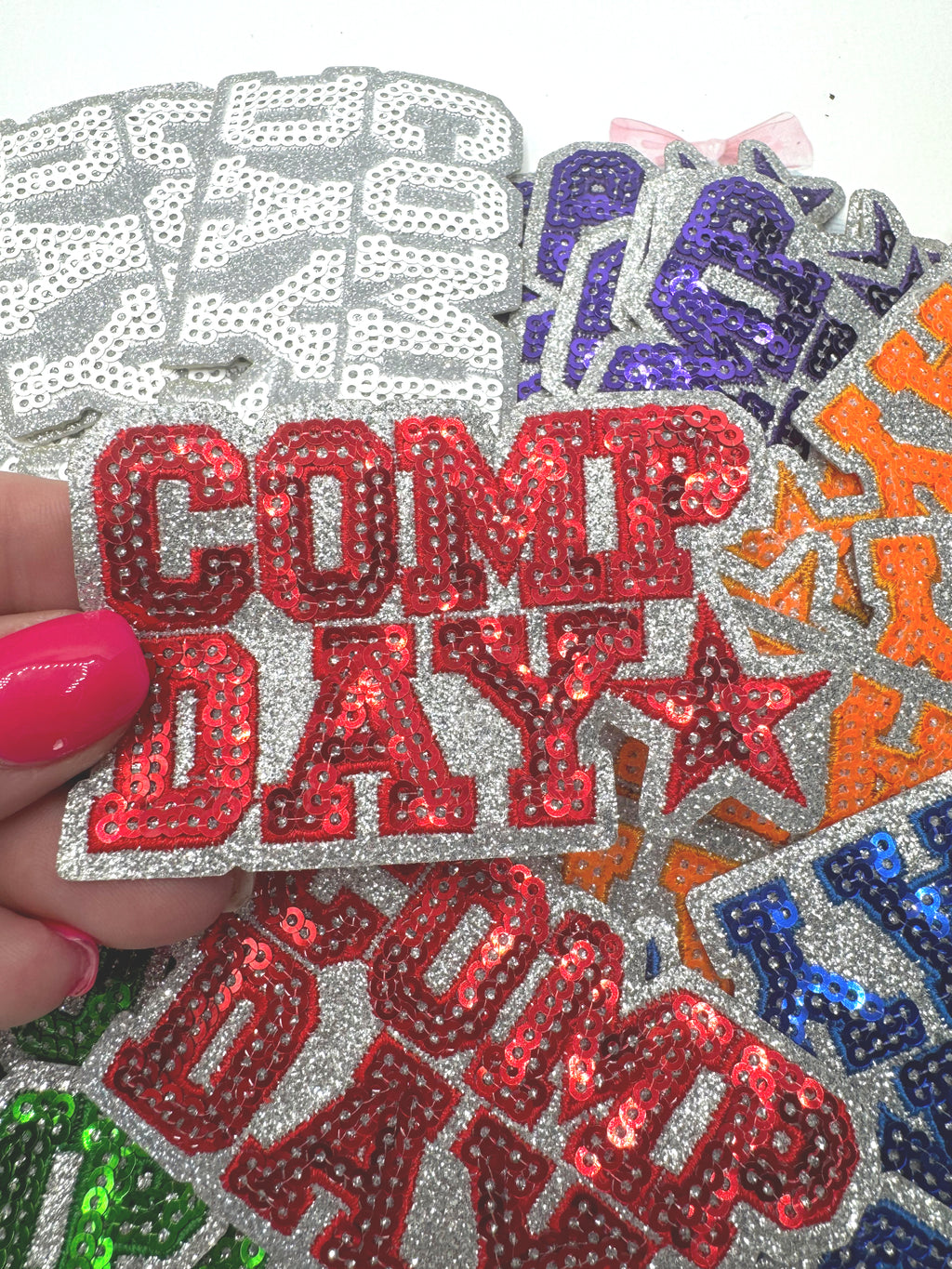 Comp Cheer ~ Glitter and Sequins Cheer Patch
