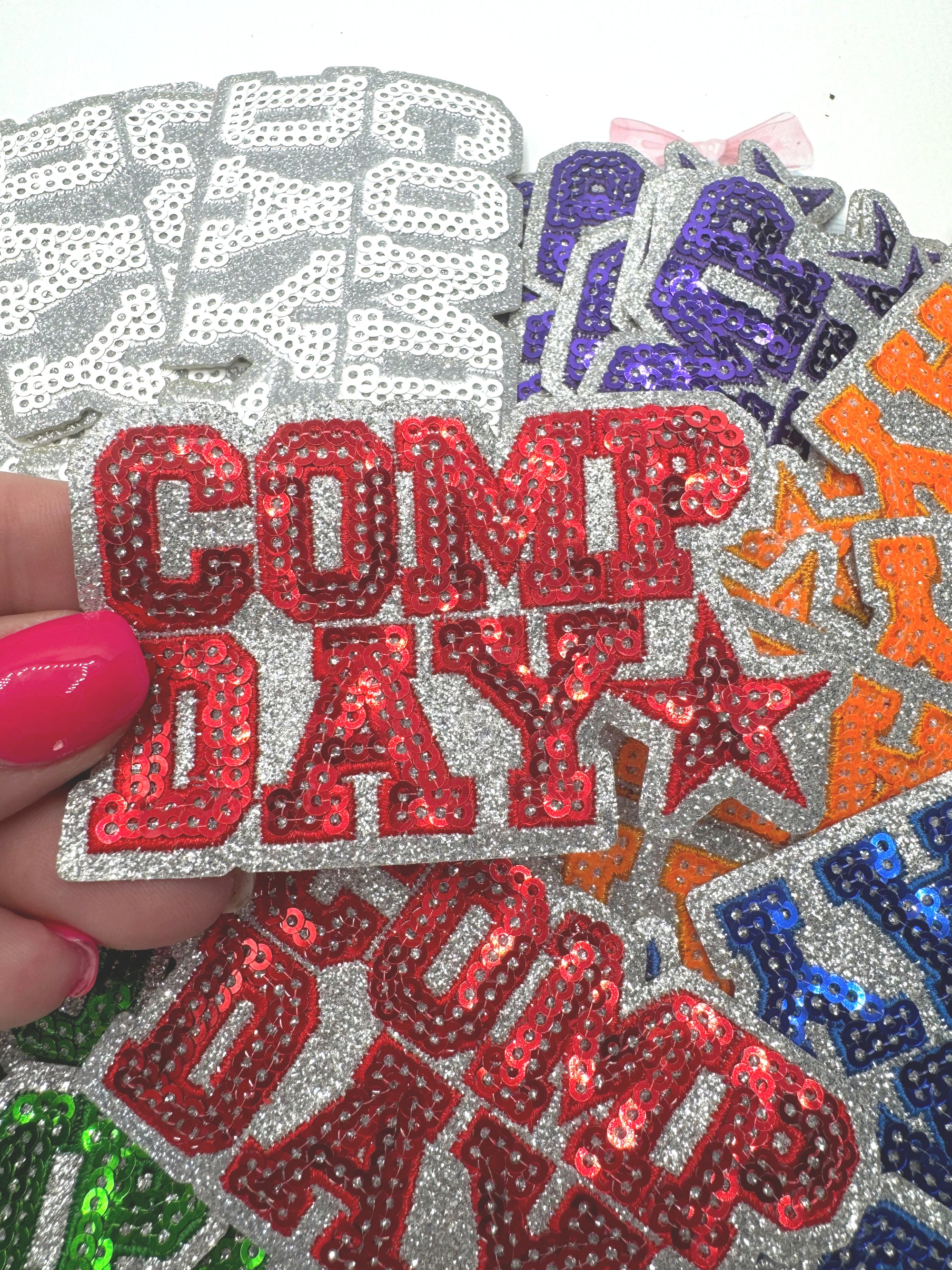 Comp Cheer ~ Glitter and Sequins Cheer Patch
