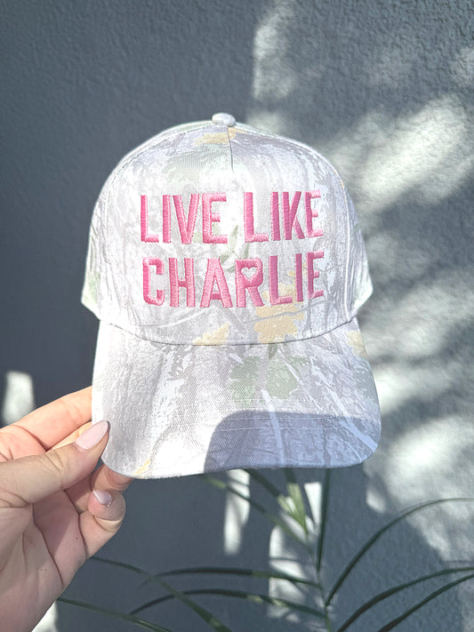 Live Like Charlie 🩷 Embriodery Hat