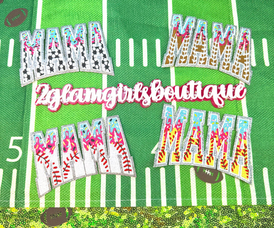 Mama Drip Glitter patches